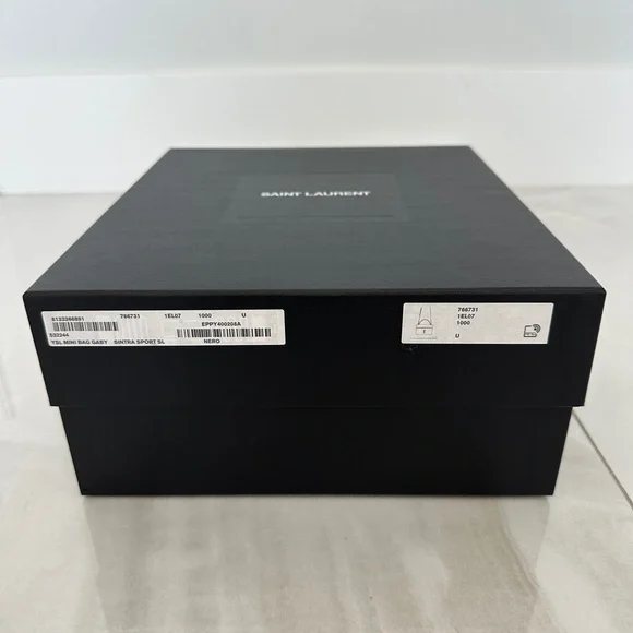 Elegant Saint Laurent Black and White Box - Picture 3 of 8